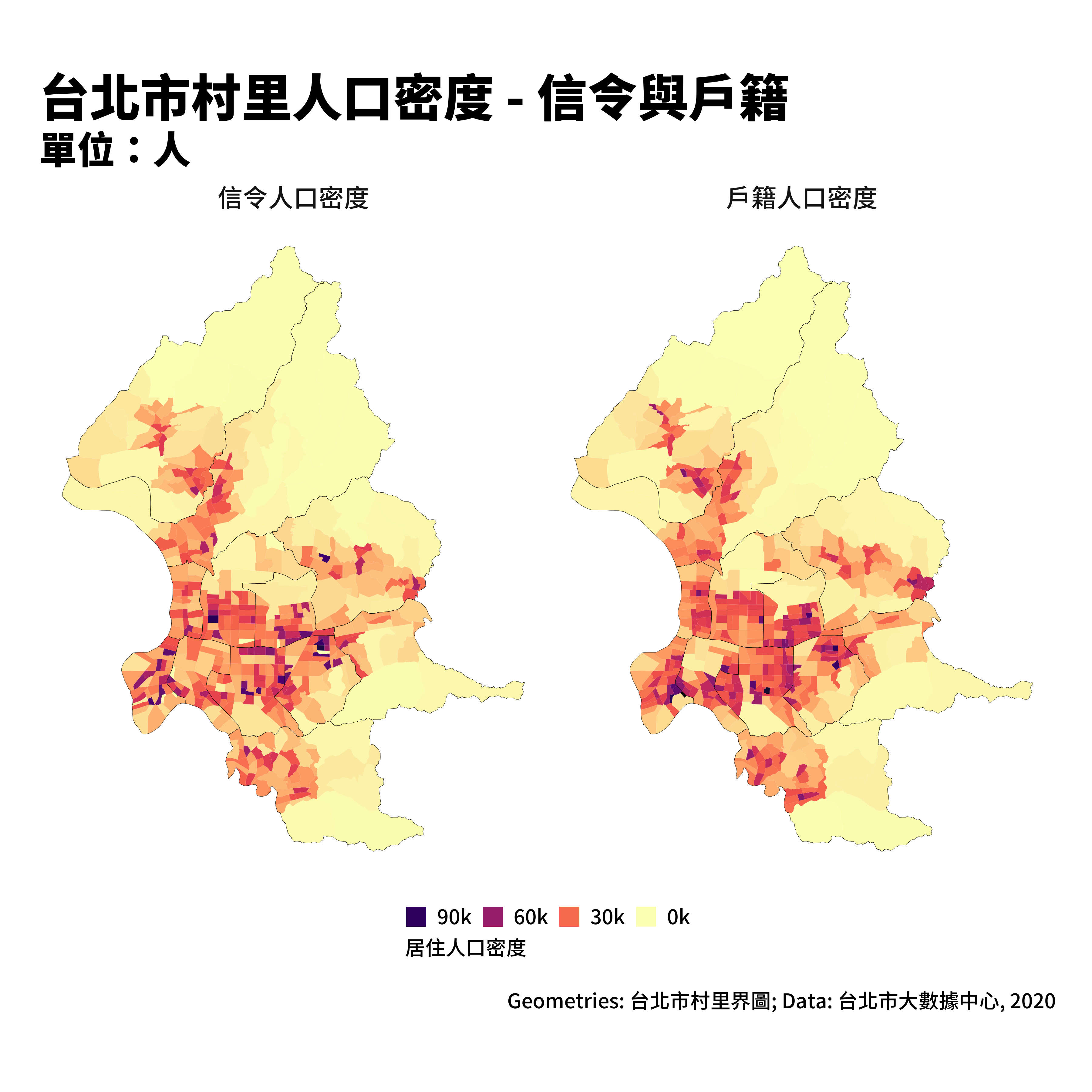 台北市人口密度